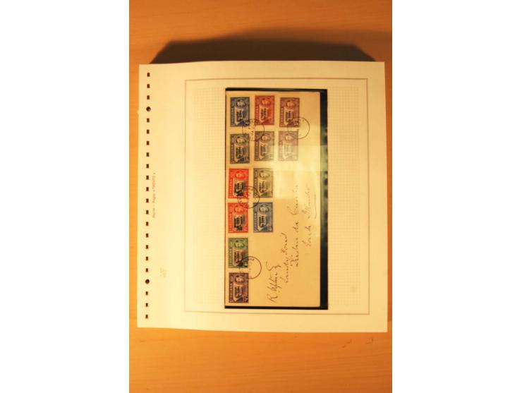 1952/2007, postfrische, etwas gestempelte Sammlung, dabei Lokalausgabe 1946 1P im kpl. Bogen, Briefe ab 1934, Zwischenstegpaa