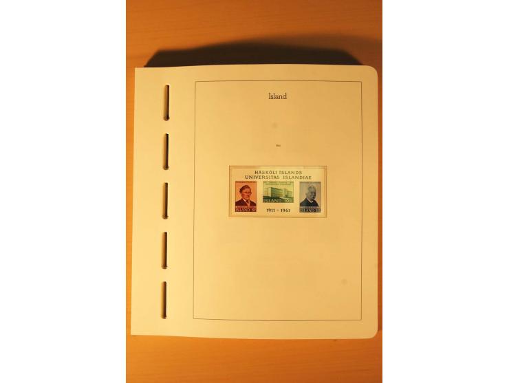 1876/1998, postfrische, ungebrauchte und gestempelte Sammlung mit guten Ausgaben im Leuchtturm-Album