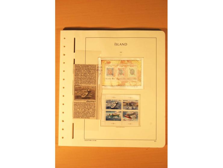1876/1998, postfrische, ungebrauchte und gestempelte Sammlung mit guten Ausgaben im Leuchtturm-Album