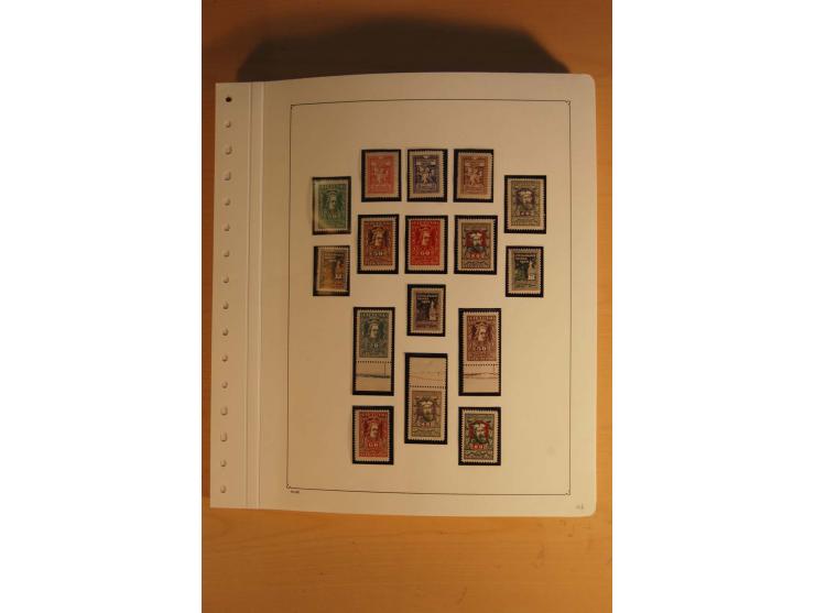 1918/2000, ungebrauchte und postfrische Sammlung, in den Hauptnummern augenscheinlich weit überkomplett mit vielen ungezähnte