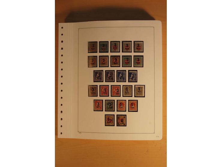 1918/2000, ungebrauchte und postfrische Sammlung, in den Hauptnummern augenscheinlich weit überkomplett mit vielen ungezähnte
