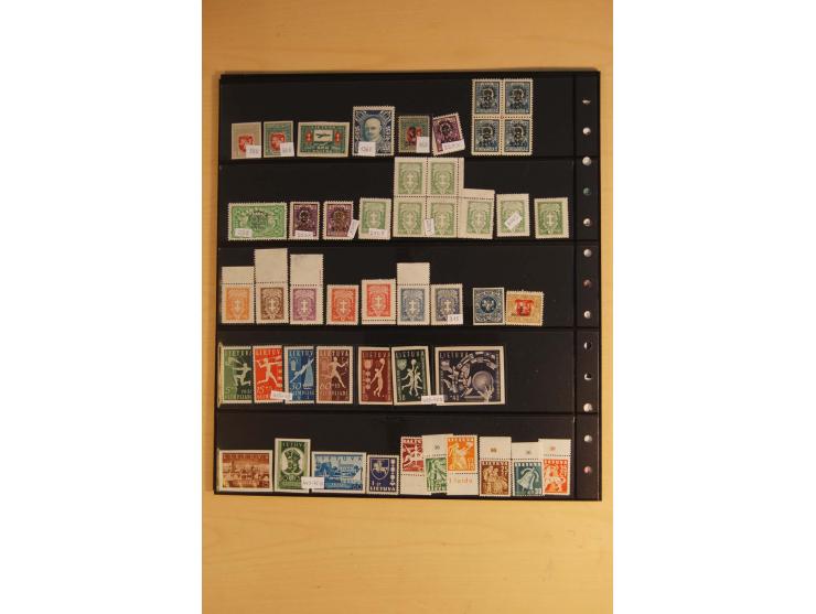 1918/2000, ungebrauchte und postfrische Sammlung, in den Hauptnummern augenscheinlich weit überkomplett mit vielen ungezähnte