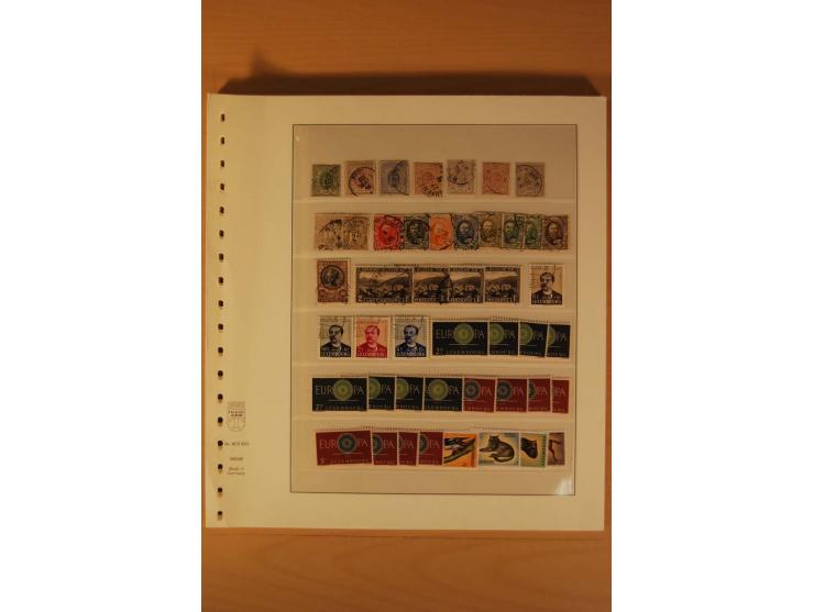 1871/2001 (ca.), postfrische und gestempelte Zusammenstellung, meist ab ca. 1960 mit gestempeltem Kleinbogen Mi.-Nr. 121I, ei