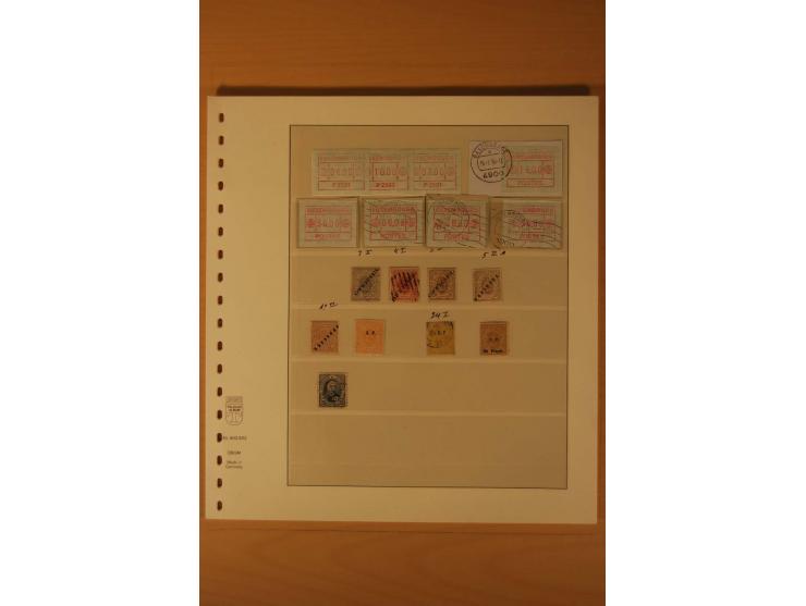 1871/2001 (ca.), postfrische und gestempelte Zusammenstellung, meist ab ca. 1960 mit gestempeltem Kleinbogen Mi.-Nr. 121I, ei