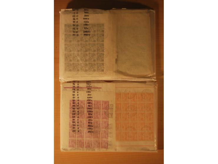 1891/1991, gestempelter Bestand in teils großen Mengen, u.a. Yvert-Nr. 26 (1000) etc., alles sauber in großen Tüten sortiert,