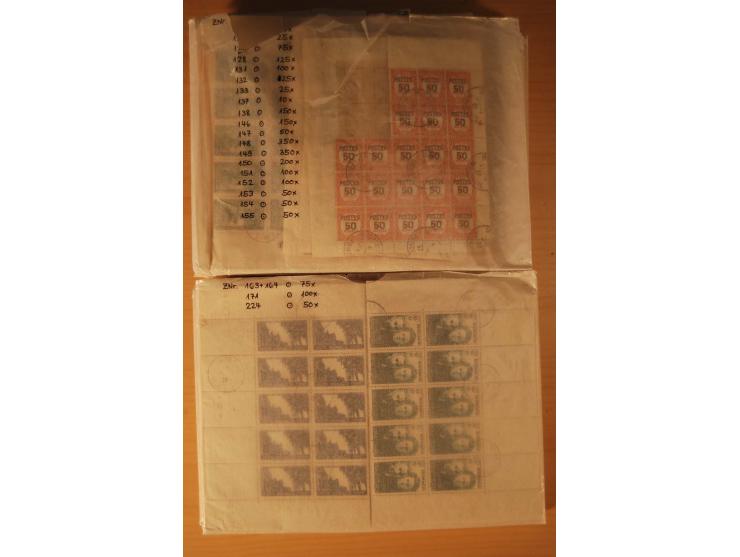 1891/1991, gestempelter Bestand in teils großen Mengen, u.a. Yvert-Nr. 26 (1000) etc., alles sauber in großen Tüten sortiert,