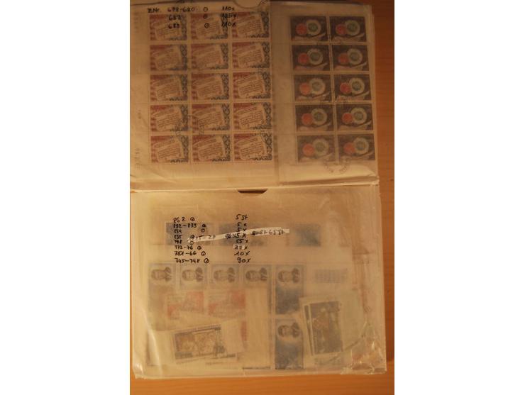 1891/1991, gestempelter Bestand in teils großen Mengen, u.a. Yvert-Nr. 26 (1000) etc., alles sauber in großen Tüten sortiert,