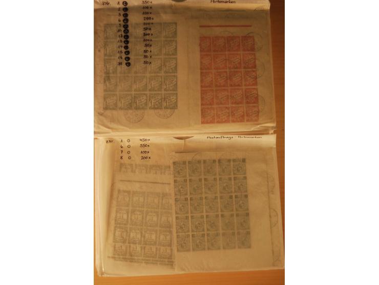 1891/1991, gestempelter Bestand in teils großen Mengen, u.a. Yvert-Nr. 26 (1000) etc., alles sauber in großen Tüten sortiert,