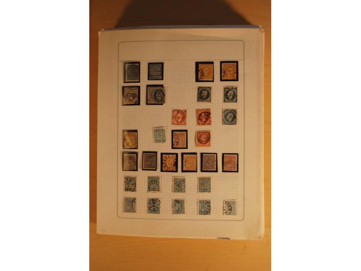 1855/1999, gestempelte Sammlung mit Doubletten auf selbstgestalteten Blättern in 2 Alben