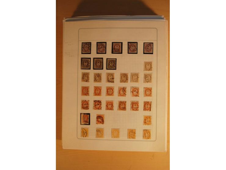 1855/1999, gestempelte Sammlung mit Doubletten auf selbstgestalteten Blättern in 2 Alben