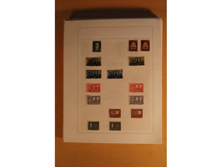 1855/1999, gestempelte Sammlung mit Doubletten auf selbstgestalteten Blättern in 2 Alben