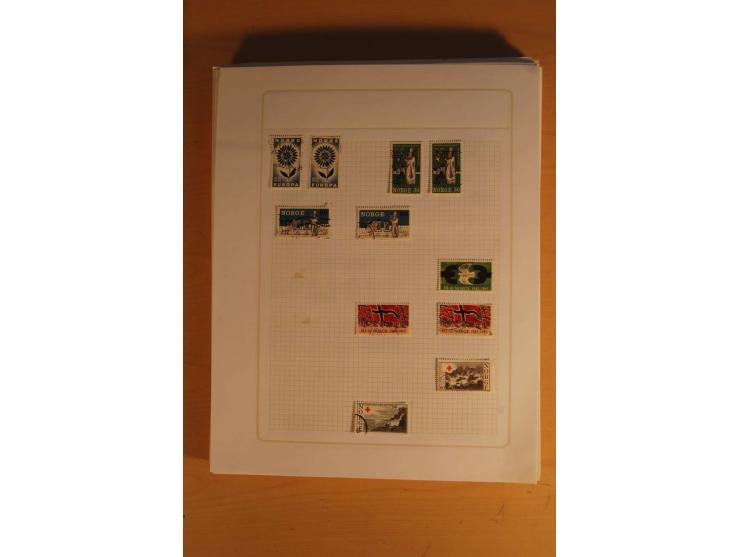 1855/1999, gestempelte Sammlung mit Doubletten auf selbstgestalteten Blättern in 2 Alben