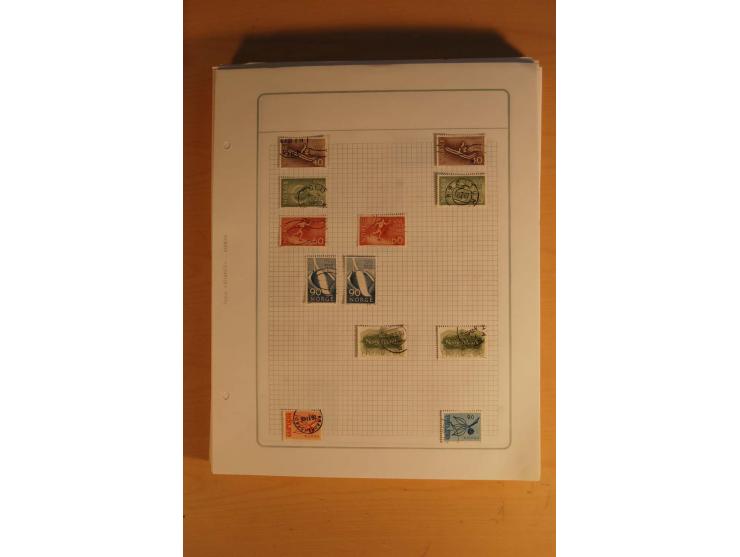 1855/1999, gestempelte Sammlung mit Doubletten auf selbstgestalteten Blättern in 2 Alben