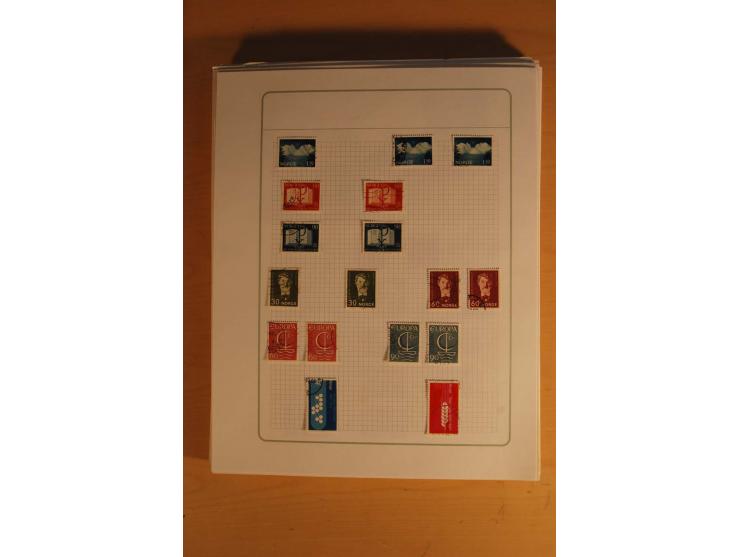 1855/1999, gestempelte Sammlung mit Doubletten auf selbstgestalteten Blättern in 2 Alben