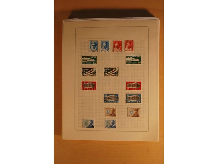 1855/1999, gestempelte Sammlung mit Doubletten auf selbstgestalteten Blättern in 2 Alben