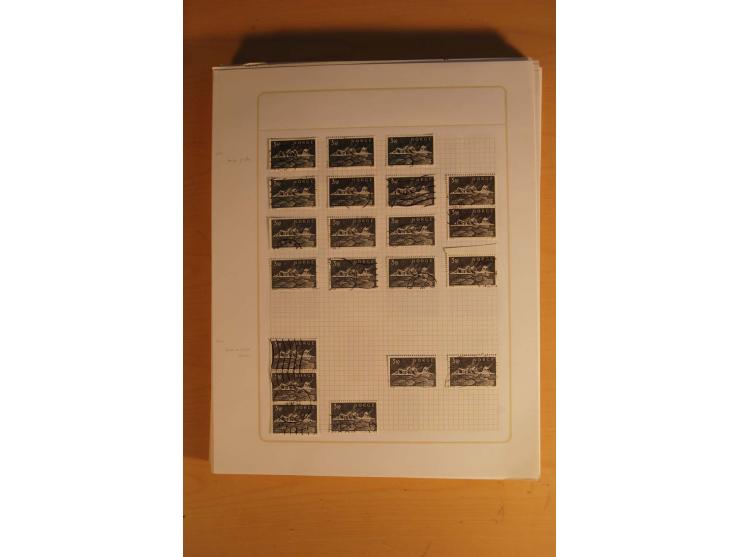 1855/1999, gestempelte Sammlung mit Doubletten auf selbstgestalteten Blättern in 2 Alben