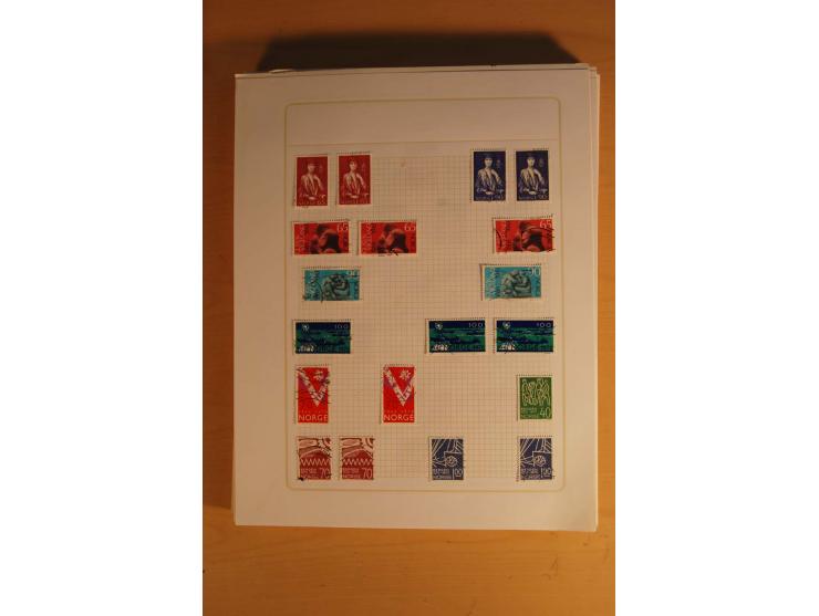 1855/1999, gestempelte Sammlung mit Doubletten auf selbstgestalteten Blättern in 2 Alben