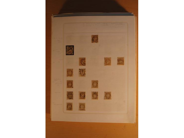 1855/1999, gestempelte Sammlung mit Doubletten auf selbstgestalteten Blättern in 2 Alben