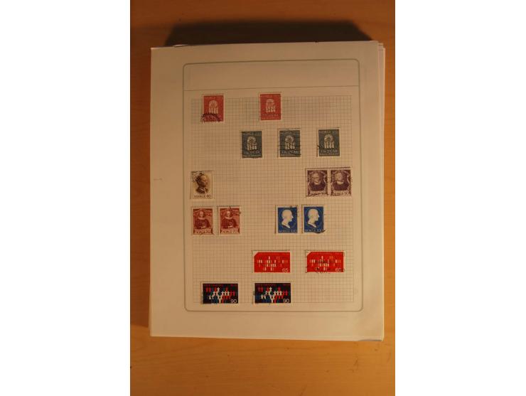 1855/1999, gestempelte Sammlung mit Doubletten auf selbstgestalteten Blättern in 2 Alben