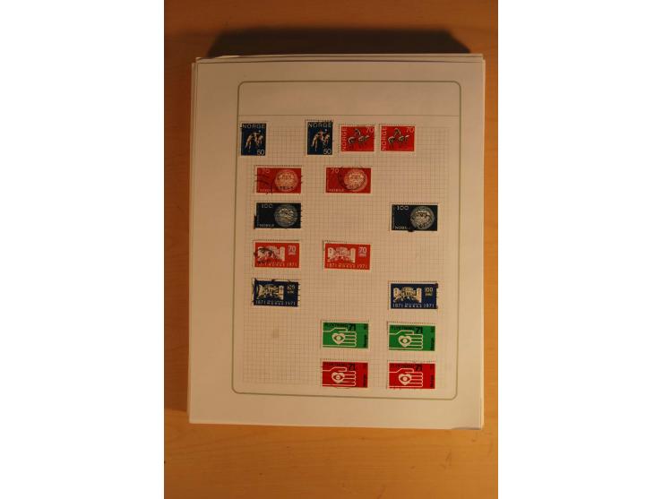 1855/1999, gestempelte Sammlung mit Doubletten auf selbstgestalteten Blättern in 2 Alben