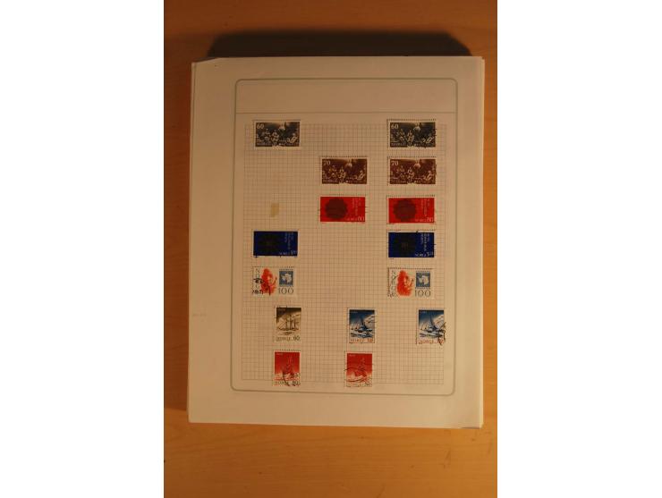 1855/1999, gestempelte Sammlung mit Doubletten auf selbstgestalteten Blättern in 2 Alben