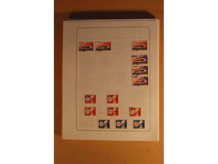 1855/1999, gestempelte Sammlung mit Doubletten auf selbstgestalteten Blättern in 2 Alben