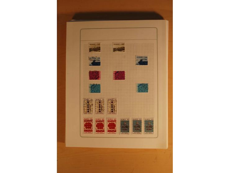 1855/1999, gestempelte Sammlung mit Doubletten auf selbstgestalteten Blättern in 2 Alben