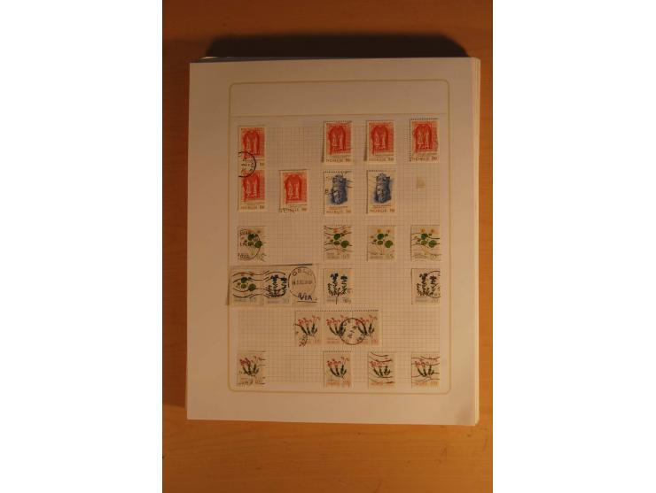 1855/1999, gestempelte Sammlung mit Doubletten auf selbstgestalteten Blättern in 2 Alben