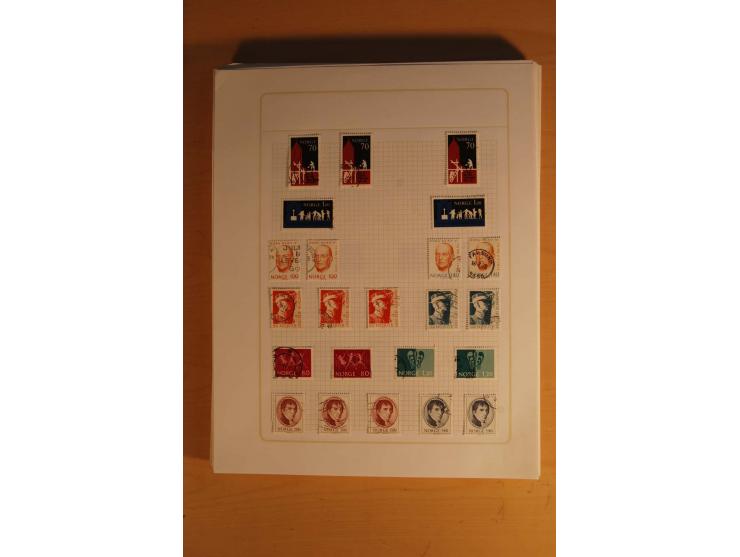 1855/1999, gestempelte Sammlung mit Doubletten auf selbstgestalteten Blättern in 2 Alben