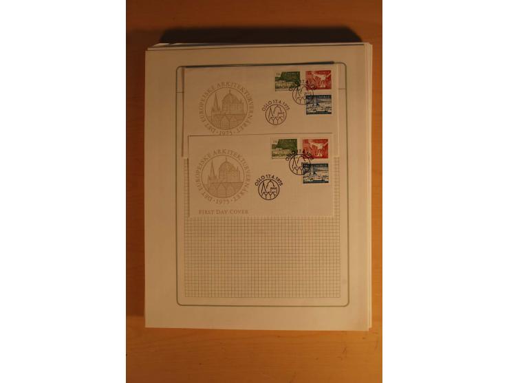 1855/1999, gestempelte Sammlung mit Doubletten auf selbstgestalteten Blättern in 2 Alben