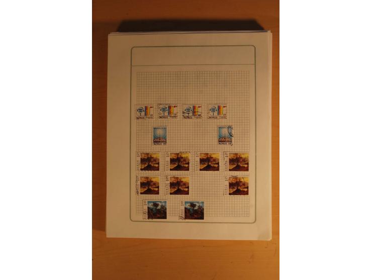 1855/1999, gestempelte Sammlung mit Doubletten auf selbstgestalteten Blättern in 2 Alben