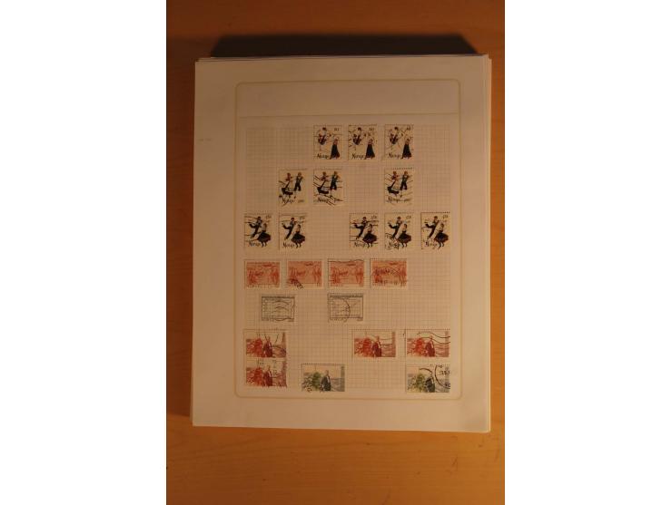 1855/1999, gestempelte Sammlung mit Doubletten auf selbstgestalteten Blättern in 2 Alben