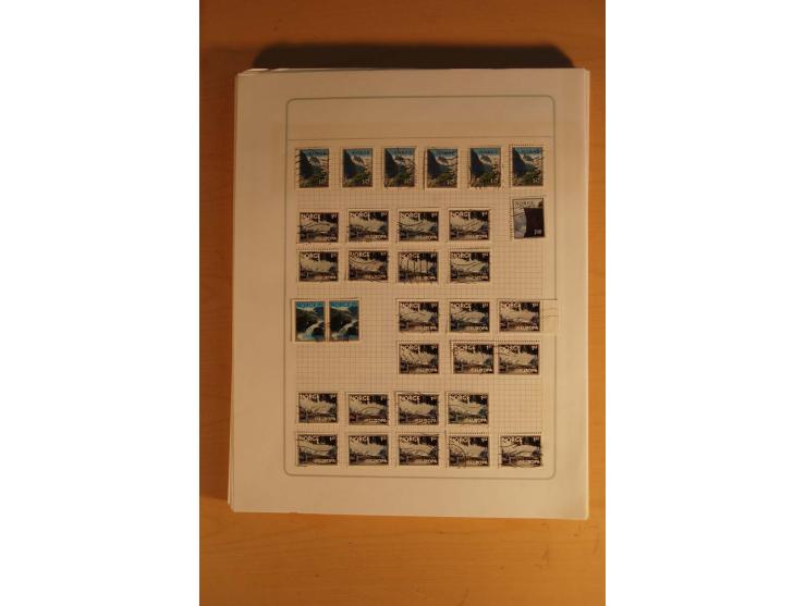 1855/1999, gestempelte Sammlung mit Doubletten auf selbstgestalteten Blättern in 2 Alben
