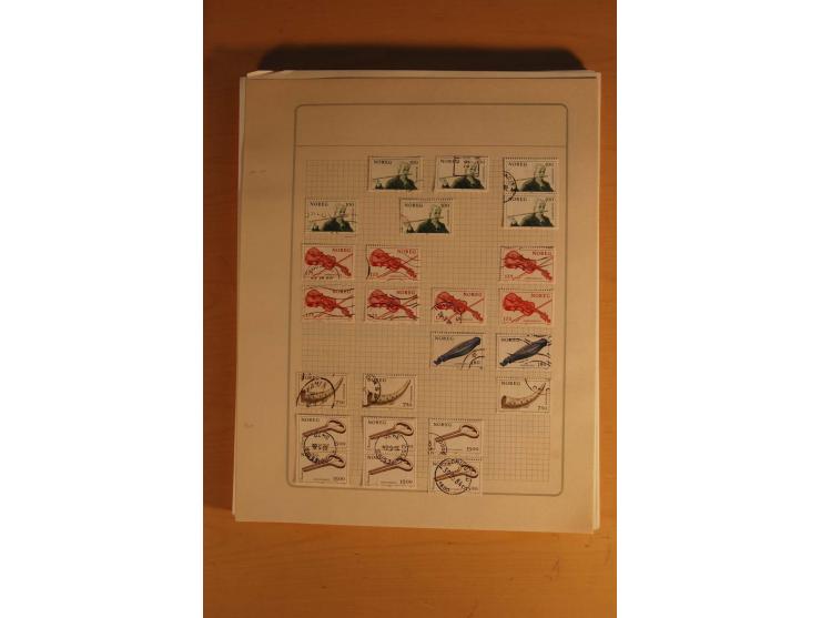 1855/1999, gestempelte Sammlung mit Doubletten auf selbstgestalteten Blättern in 2 Alben