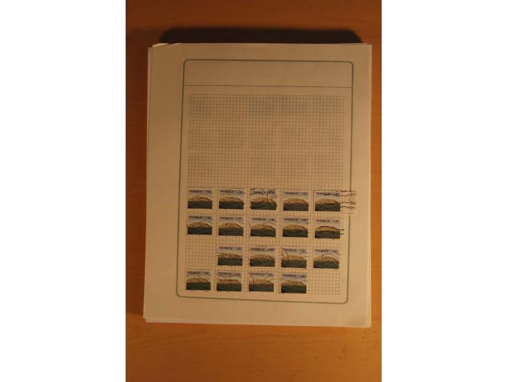 1855/1999, gestempelte Sammlung mit Doubletten auf selbstgestalteten Blättern in 2 Alben