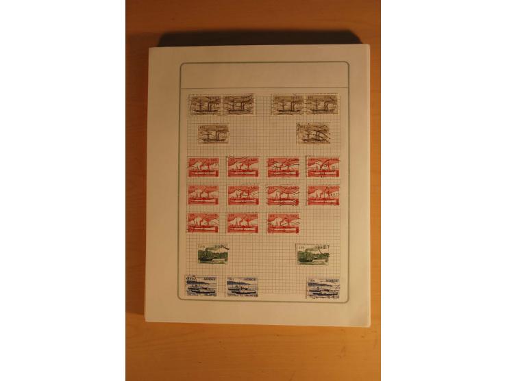 1855/1999, gestempelte Sammlung mit Doubletten auf selbstgestalteten Blättern in 2 Alben