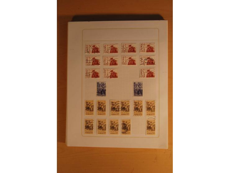 1855/1999, gestempelte Sammlung mit Doubletten auf selbstgestalteten Blättern in 2 Alben