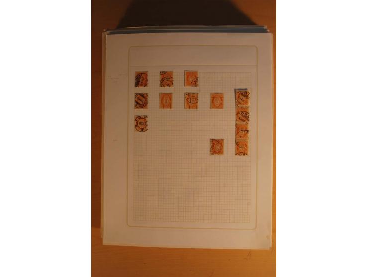 1855/1999, gestempelte Sammlung mit Doubletten auf selbstgestalteten Blättern in 2 Alben