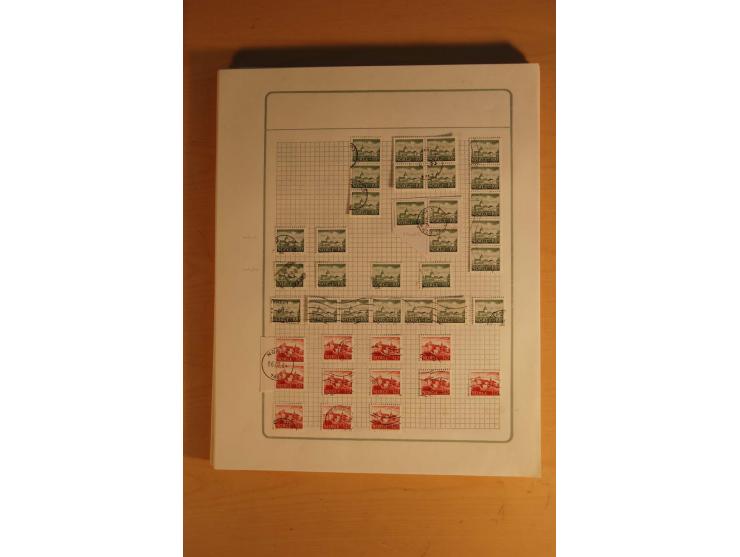 1855/1999, gestempelte Sammlung mit Doubletten auf selbstgestalteten Blättern in 2 Alben