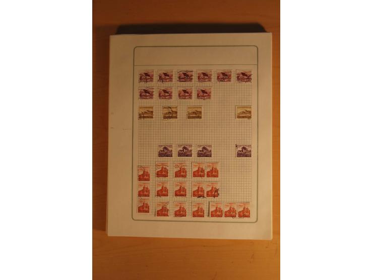 1855/1999, gestempelte Sammlung mit Doubletten auf selbstgestalteten Blättern in 2 Alben