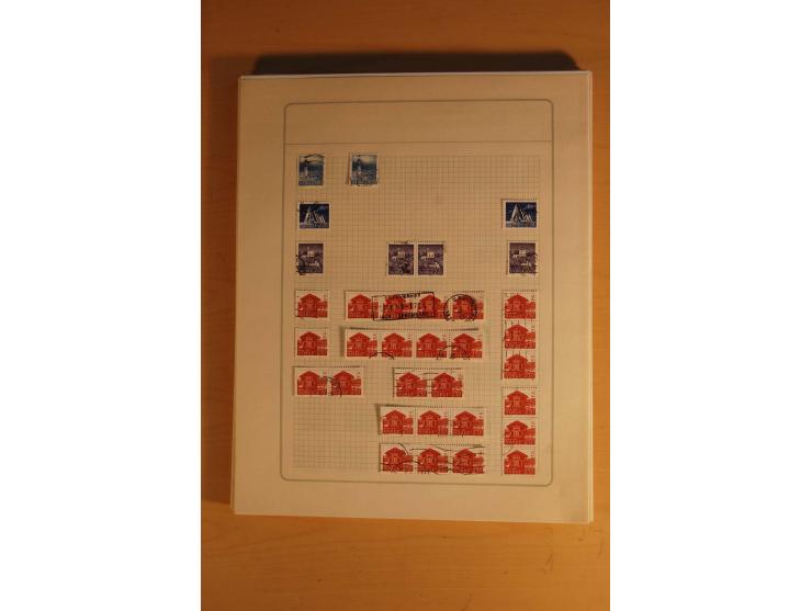 1855/1999, gestempelte Sammlung mit Doubletten auf selbstgestalteten Blättern in 2 Alben