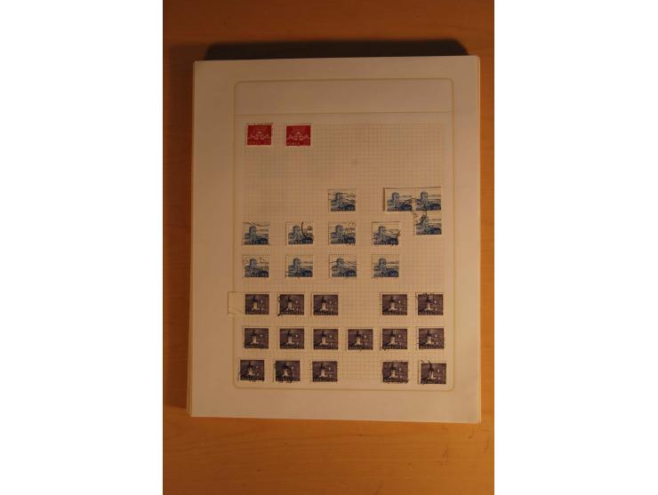 1855/1999, gestempelte Sammlung mit Doubletten auf selbstgestalteten Blättern in 2 Alben