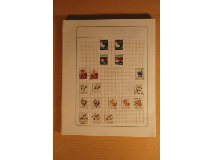 1855/1999, gestempelte Sammlung mit Doubletten auf selbstgestalteten Blättern in 2 Alben