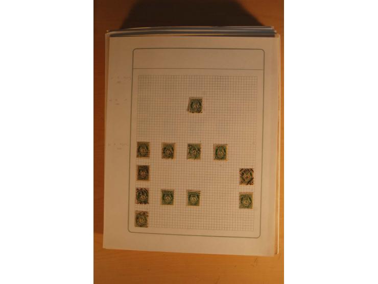 1855/1999, gestempelte Sammlung mit Doubletten auf selbstgestalteten Blättern in 2 Alben