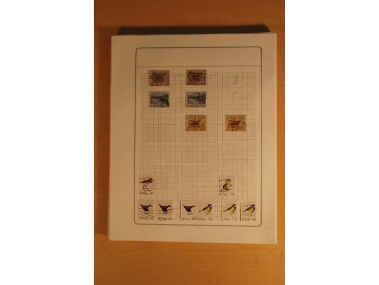 1855/1999, gestempelte Sammlung mit Doubletten auf selbstgestalteten Blättern in 2 Alben