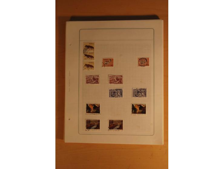 1855/1999, gestempelte Sammlung mit Doubletten auf selbstgestalteten Blättern in 2 Alben