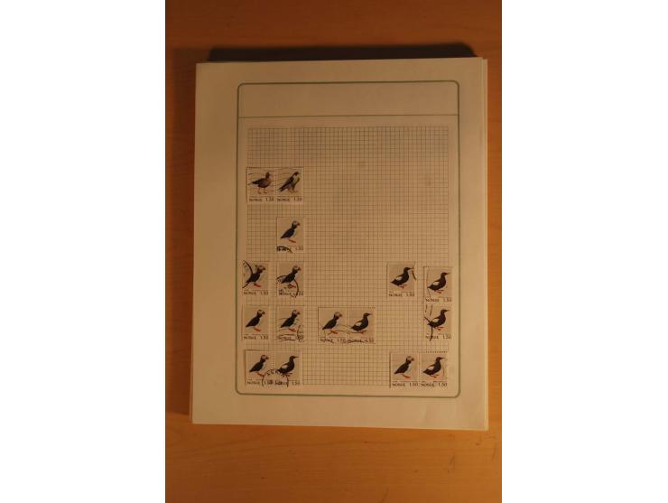 1855/1999, gestempelte Sammlung mit Doubletten auf selbstgestalteten Blättern in 2 Alben