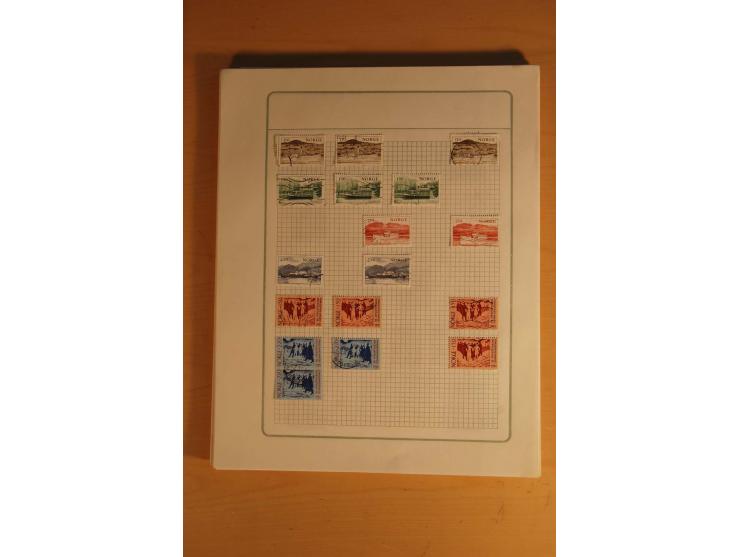1855/1999, gestempelte Sammlung mit Doubletten auf selbstgestalteten Blättern in 2 Alben