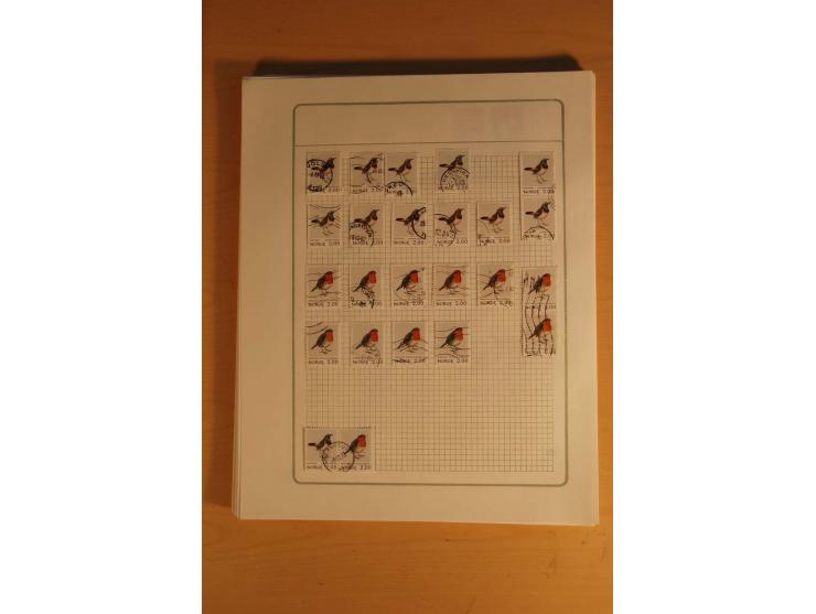 1855/1999, gestempelte Sammlung mit Doubletten auf selbstgestalteten Blättern in 2 Alben