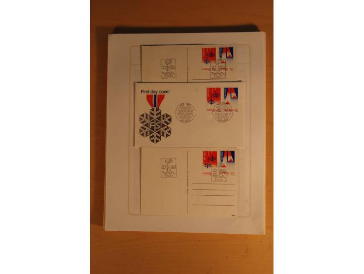1855/1999, gestempelte Sammlung mit Doubletten auf selbstgestalteten Blättern in 2 Alben